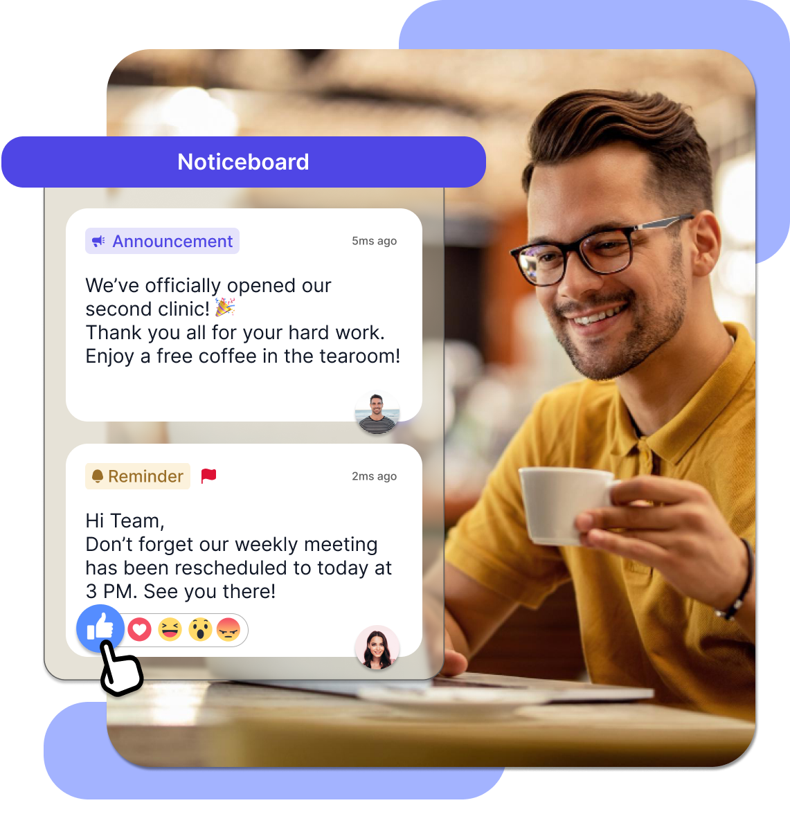 Caspen team noticeboard